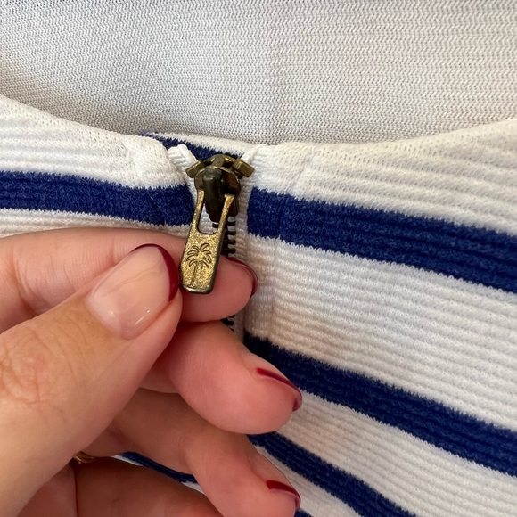 Lilly Pulitzer Layton Shift Dress in Royal Blue and White Size Medium - Picture 4 of 7